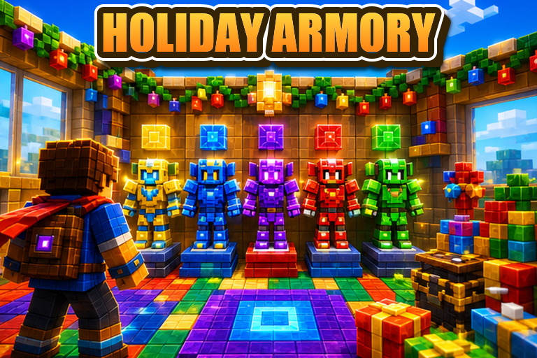 Holiday Series Armory Add-on preview for Minecraft Bedrock