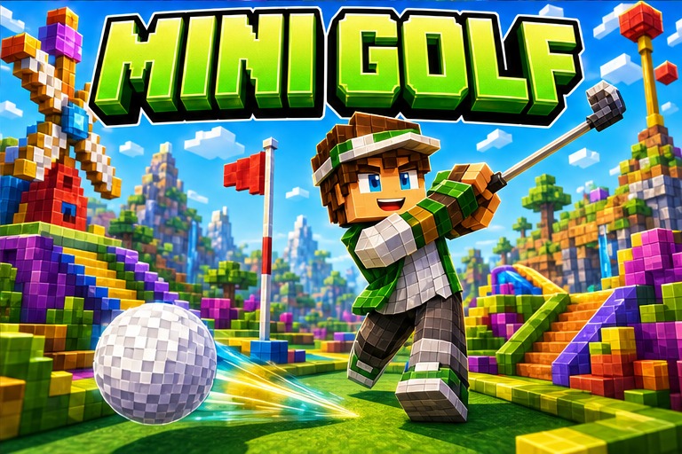 Kittys Mini Golf Add-on preview for Minecraft Bedrock
