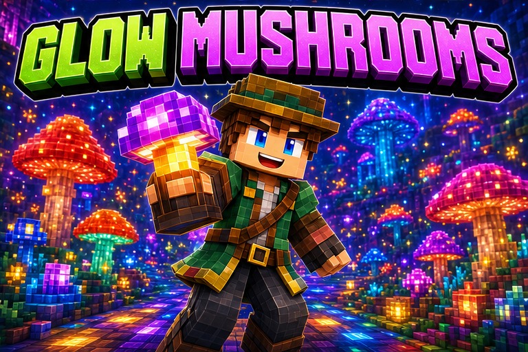 Mushrooms Are Strange Add-on preview for Minecraft Bedrock