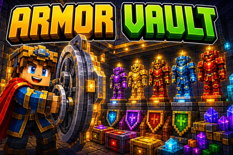 Secret Armour Add-on preview for Minecraft Bedrock