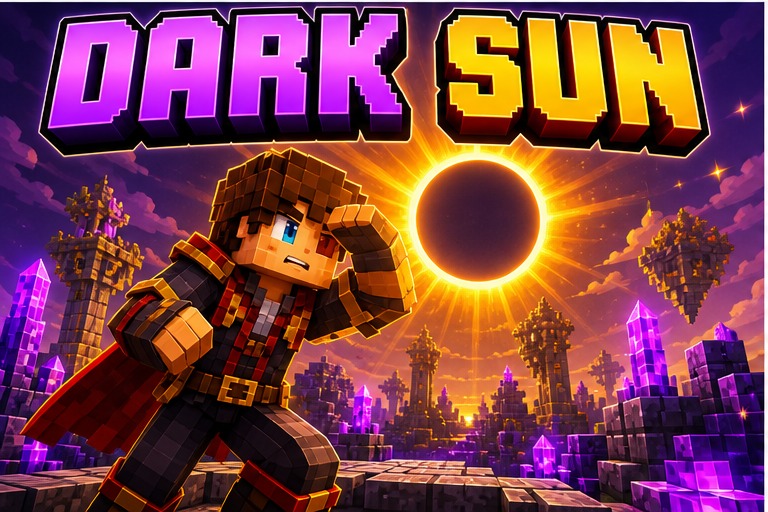 The Dark Sun Add-on preview for Minecraft Bedrock