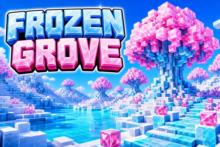 A Forest of the Frozen Cherry Grove preview for Minecraft Bedrock