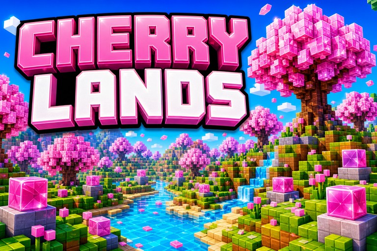 Cherry Biome preview for Minecraft Bedrock