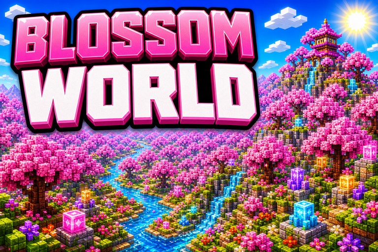 Cherry Blossoms Everywhere preview for Minecraft Bedrock