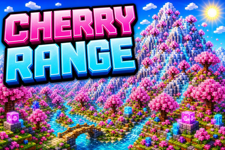 Cherry Grove Mountain Range preview for Minecraft Bedrock