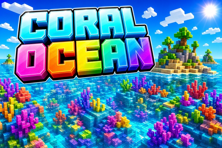 Coral Ocean preview for Minecraft Bedrock
