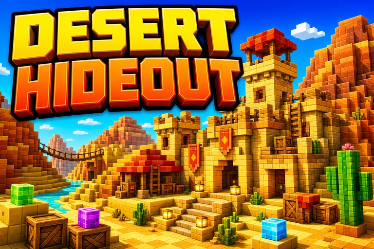 Desert Hideout preview for Minecraft Bedrock