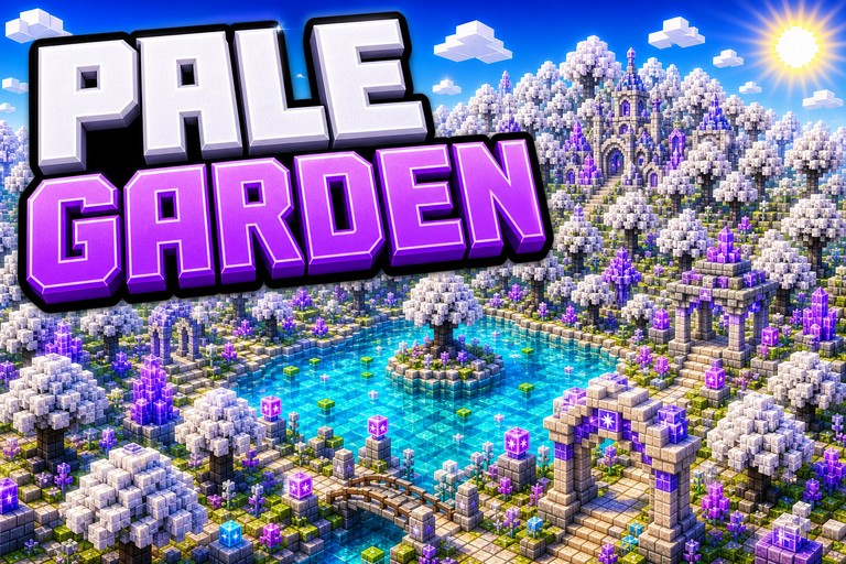 Enormous Pale Garden preview for Minecraft Bedrock
