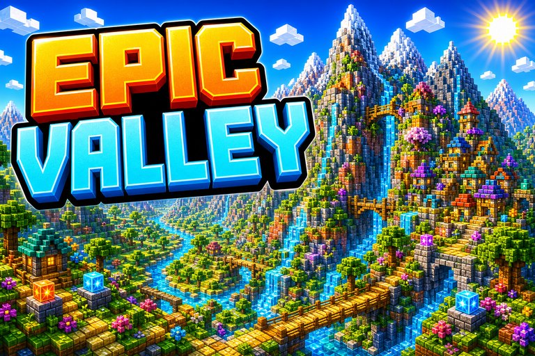 Epic Mountains and Valleys (Java & Bedrock) preview for Minecraft Bedrock