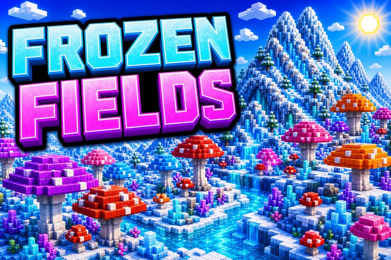 Frozen Mountain and Mushroom Fields preview for Minecraft Bedrock