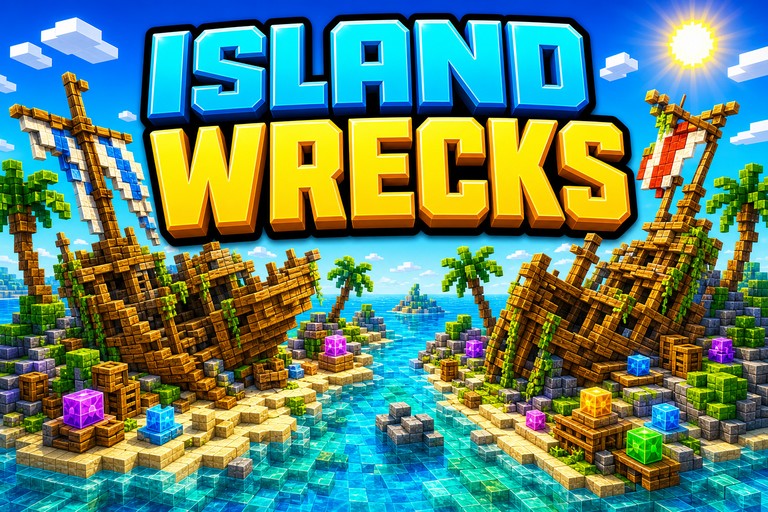 Island Shipwrecks preview for Minecraft Bedrock