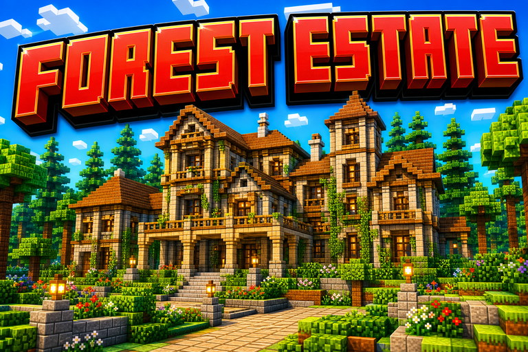 Lone Woodland Mansion on Spawn preview for Minecraft Bedrock