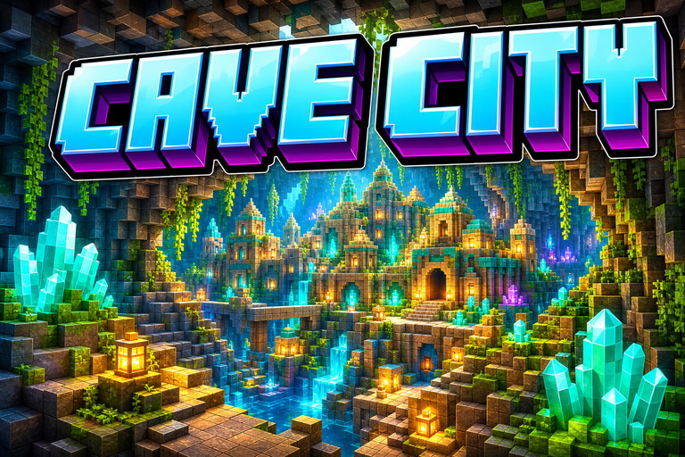 Lush Cave Ancient City preview for Minecraft Bedrock