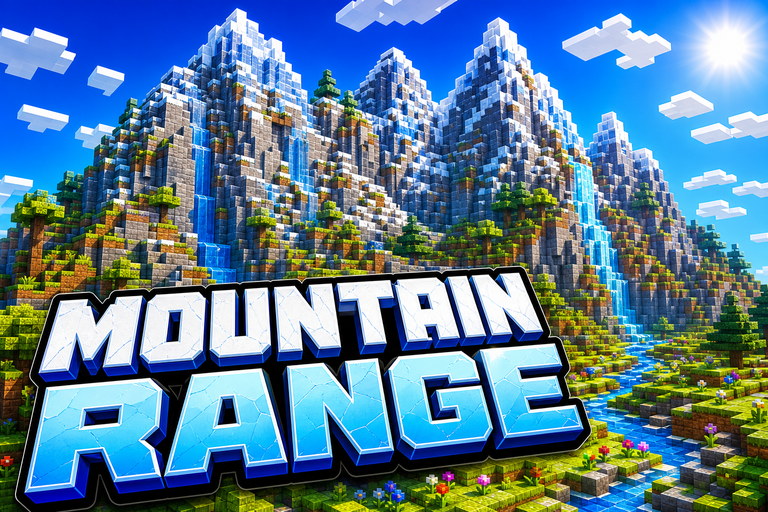 Magnificent Mountain Range at Spawn (Java & Bedrock) preview for Minecraft Bedrock