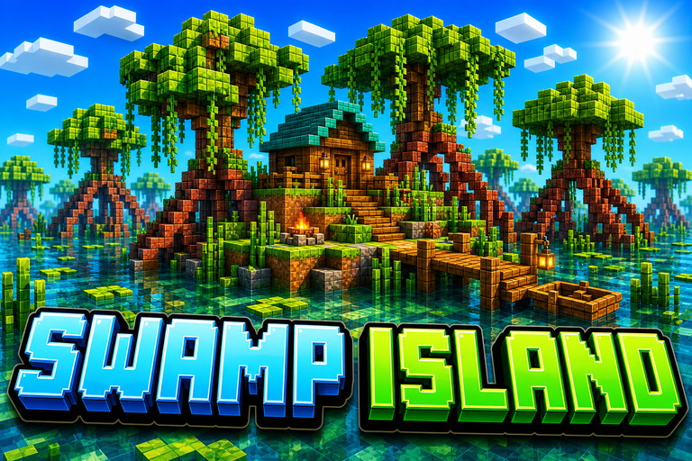 Mangrove Swamp Survival Island preview for Minecraft Bedrock