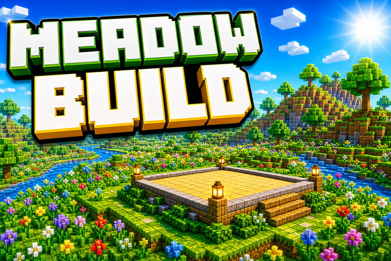 Massive Meadow for Building preview for Minecraft Bedrock