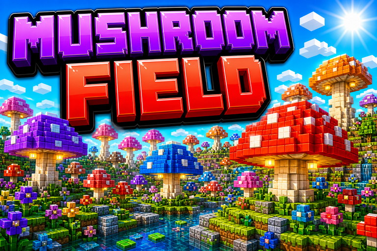 Mushroom Fields preview for Minecraft Bedrock