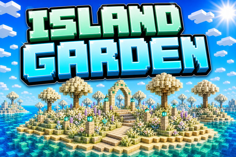 Pale Garden on an Island preview for Minecraft Bedrock