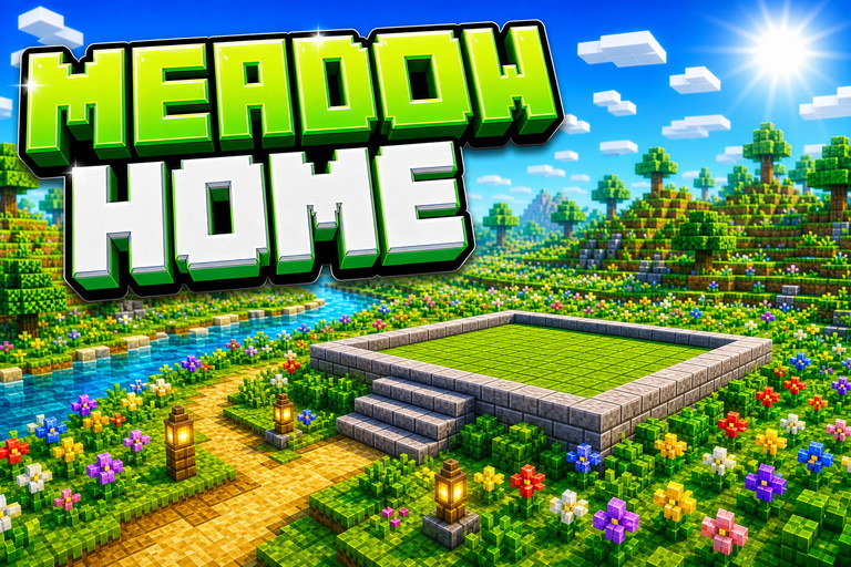 Perfect Meadow for Building (Bedrock) preview for Minecraft Bedrock