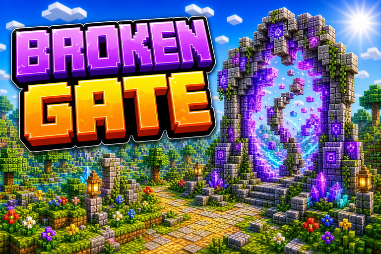 Ruined Portal at Spawn preview for Minecraft Bedrock