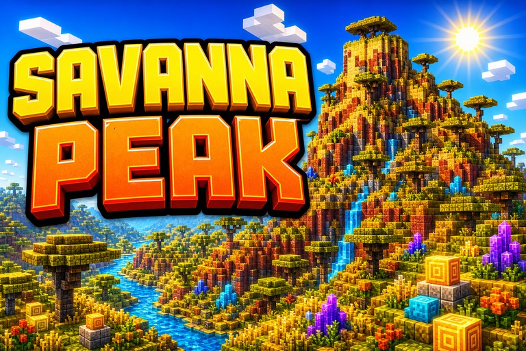 Savanna Mountain preview for Minecraft Bedrock