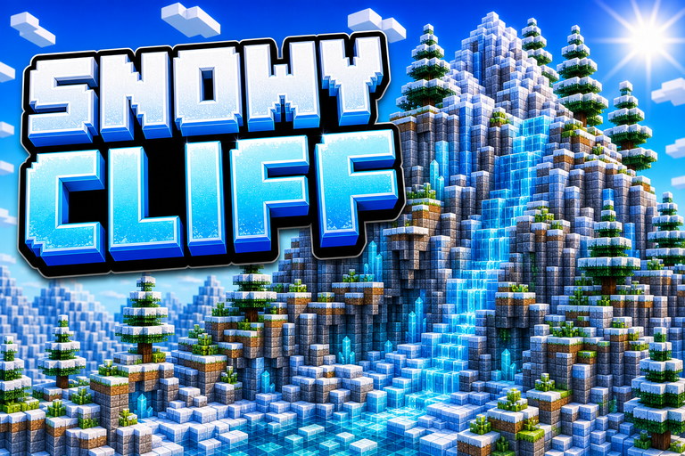 Snowy Cliff preview for Minecraft Bedrock