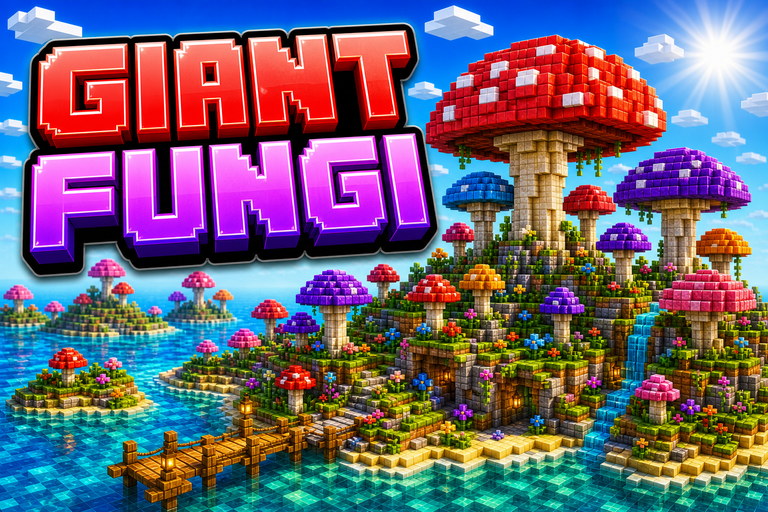 Spawn Near Largest Mushroom Island preview for Minecraft Bedrock