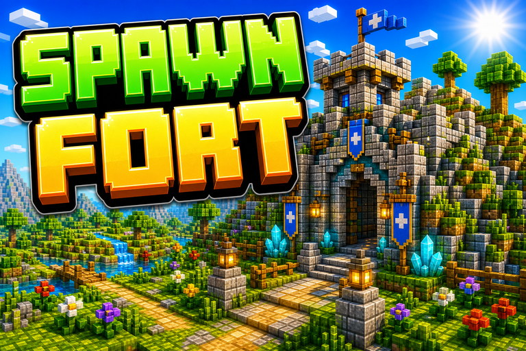 Stronghold at Spawn preview for Minecraft Bedrock