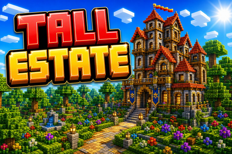 Tall Woodland Mansion preview for Minecraft Bedrock