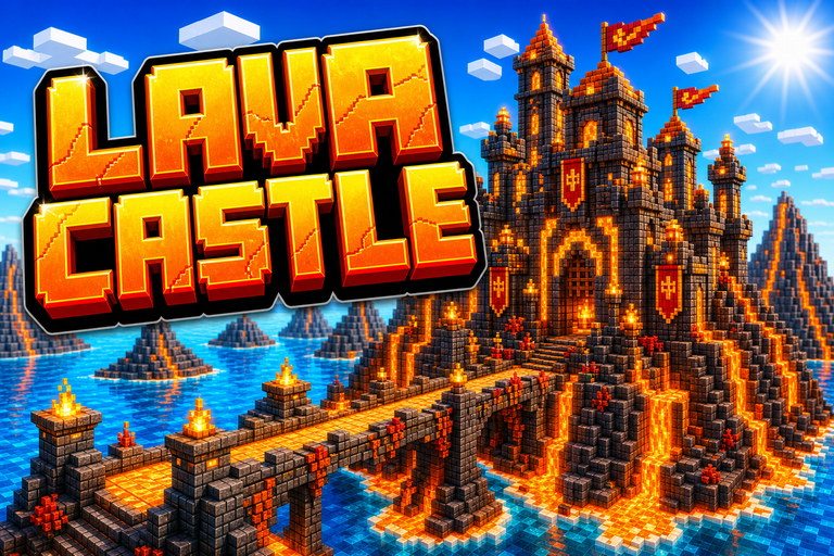 The Nether Castle preview for Minecraft Bedrock