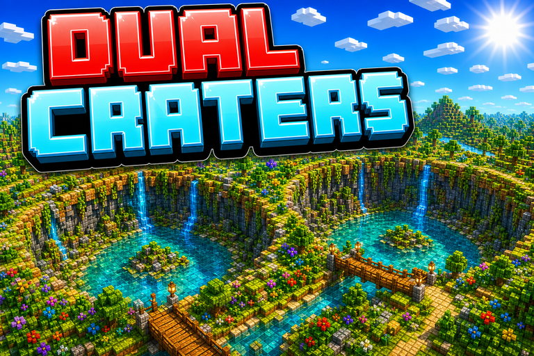 Twin Craters preview for Minecraft Bedrock