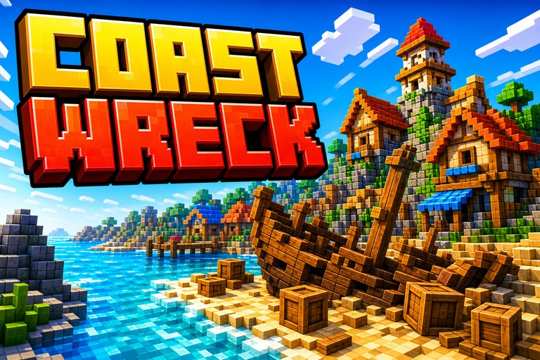 Village and Shipwreck preview for Minecraft Bedrock