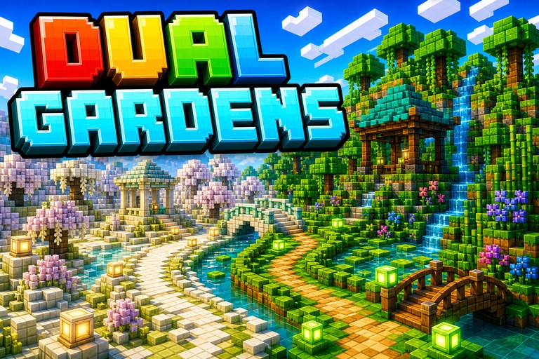 Yin Yang Pale Gardens preview for Minecraft Bedrock