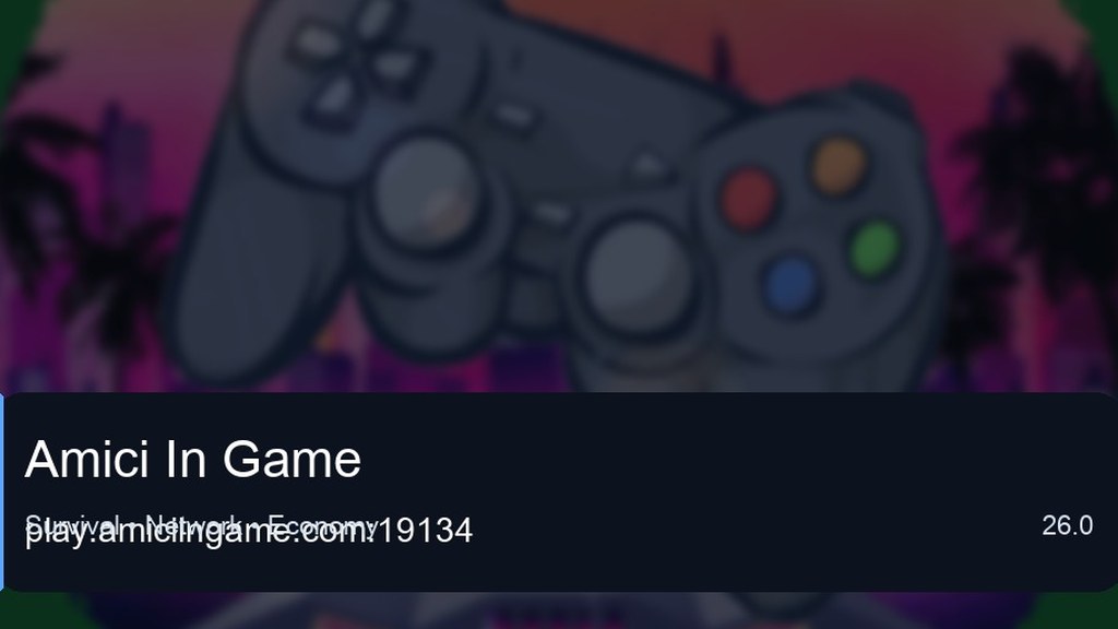 Amici In Game preview for Minecraft Bedrock