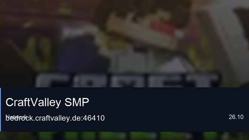 CraftValley SMP preview for Minecraft Bedrock