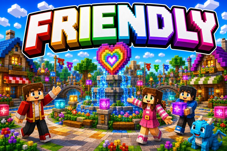 Friendly SMP preview for Minecraft Bedrock