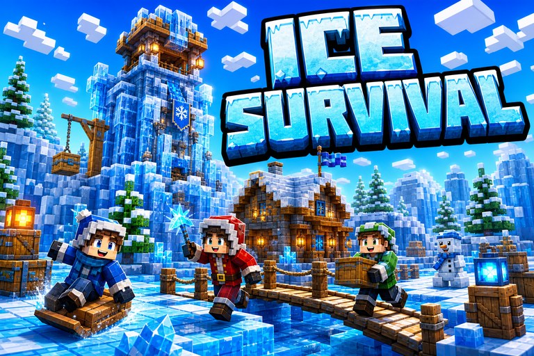 Ice Survival preview for Minecraft Bedrock