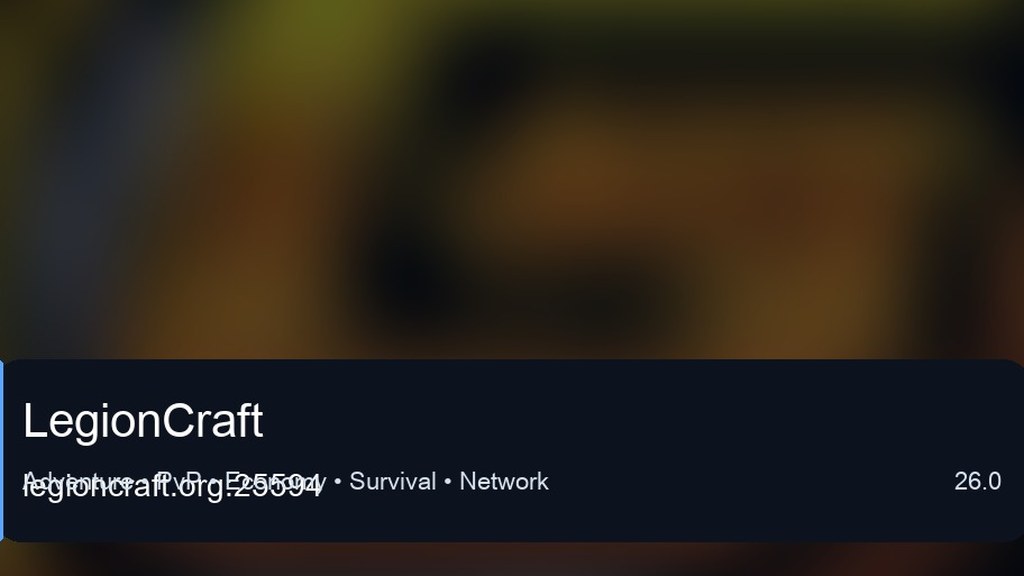 LegionCraft preview for Minecraft Bedrock
