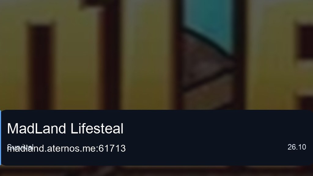 MadLand Lifesteal preview for Minecraft Bedrock