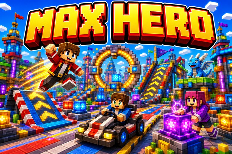 Max hero Survival preview for Minecraft Bedrock