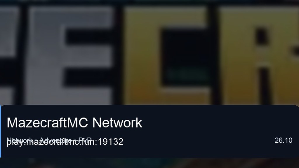 MazecraftMC Network preview for Minecraft Bedrock