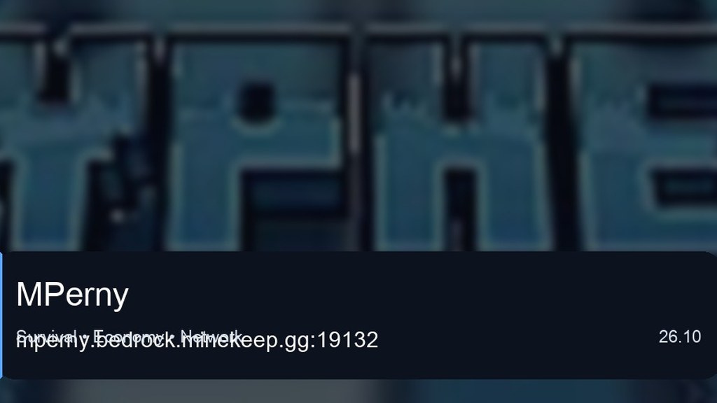 MPerny preview for Minecraft Bedrock