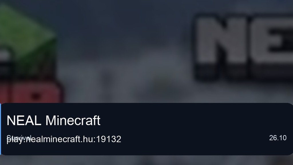 NEAL Minecraft preview for Minecraft Bedrock