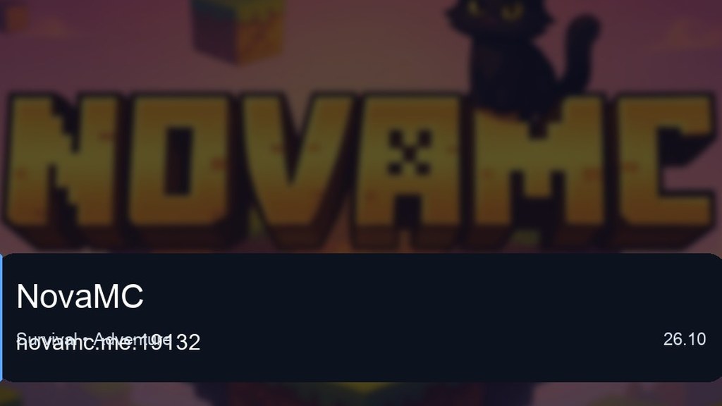 NovaMC preview for Minecraft Bedrock
