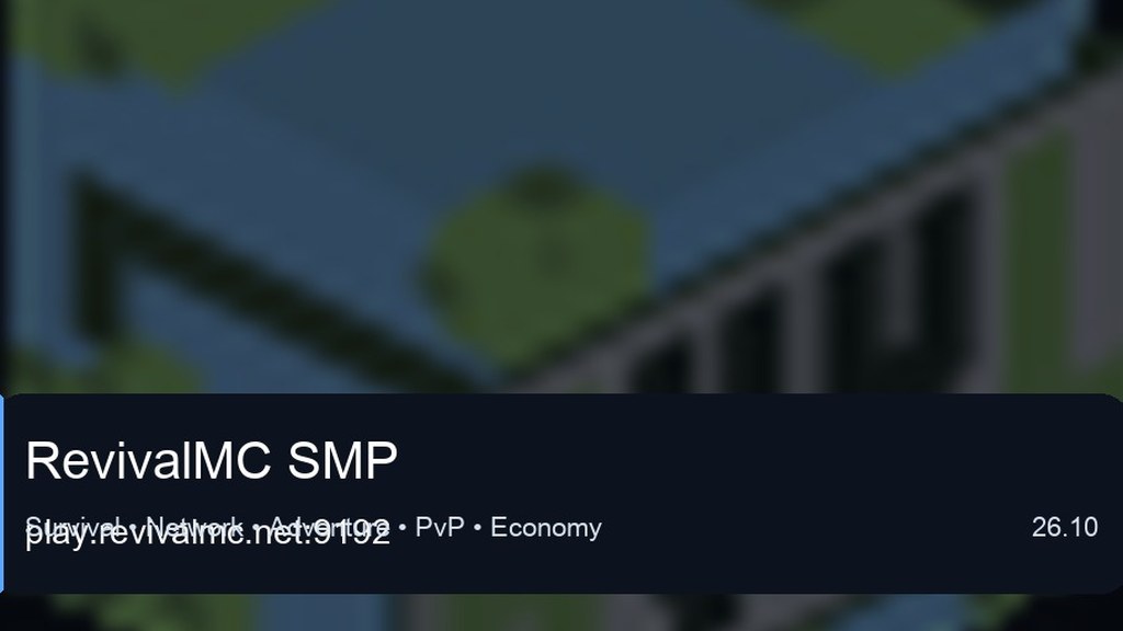 RevivalMC SMP preview for Minecraft Bedrock