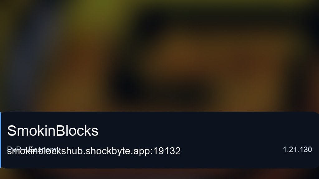 SmokinBlocks preview for Minecraft Bedrock