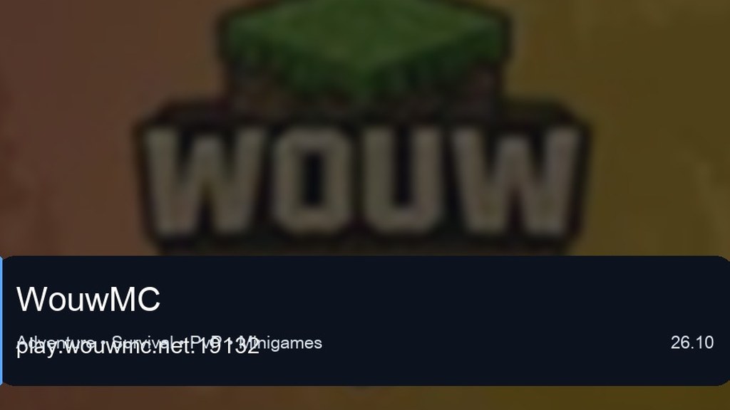 WouwMC preview for Minecraft Bedrock