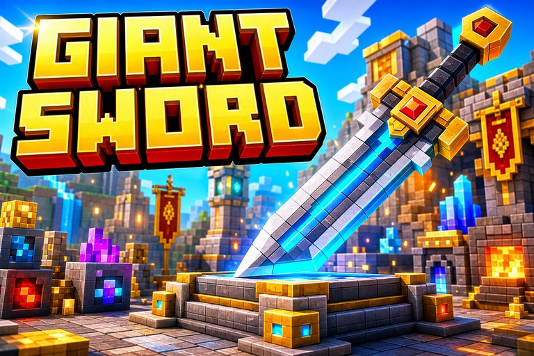 Berserk Guts Sword Texture Pack preview for Minecraft Bedrock