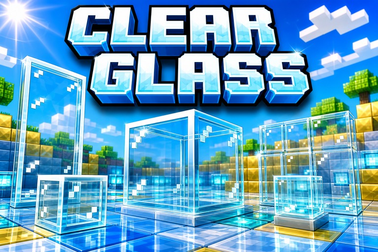 Better Glass Texture Pack preview for Minecraft Bedrock