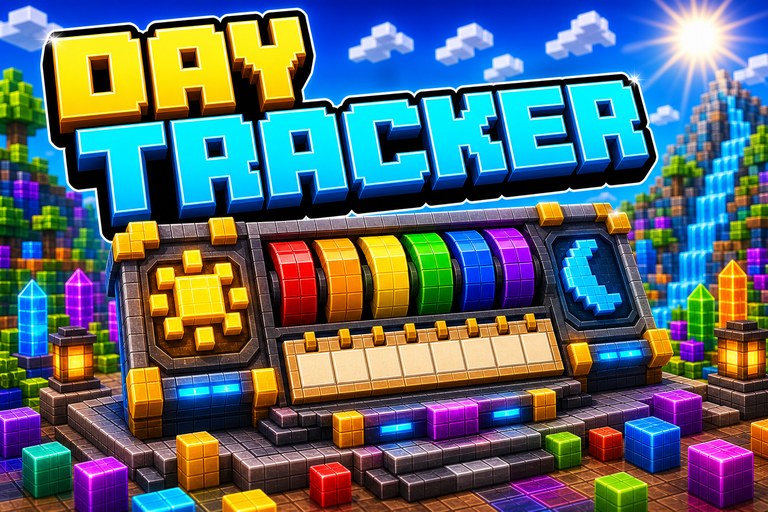 Day and Entity Counter MCBE/MCPE texture pack preview for Minecraft Bedrock